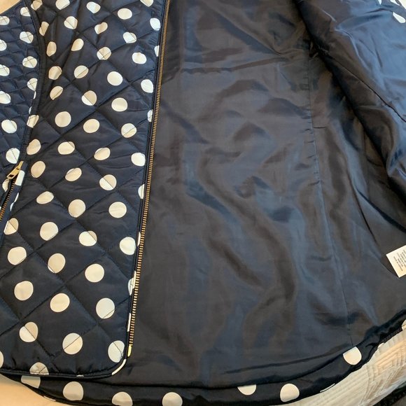 Nearly New (Only Worn Once) Cute Crown & Ivy Sleeveless Quilted Polka Dot Vest - Picture 9 of 9